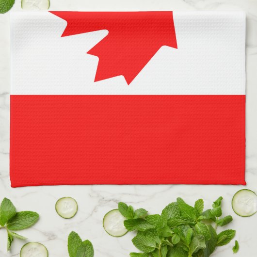 Linge De Cuisine Drapeau du Canada (Plié)