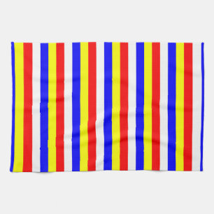Linge De Cuisine drapeau du Cap-Vert rayures pays motif symbole