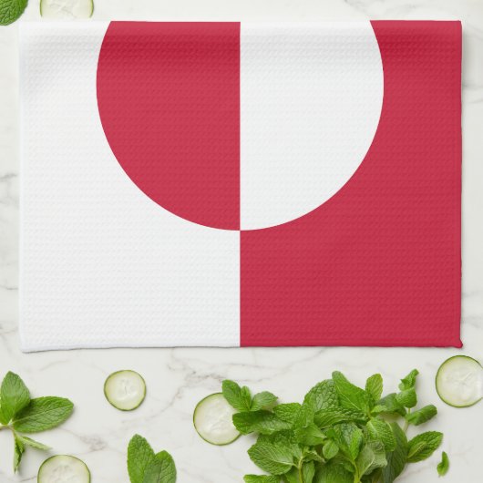 Linge De Cuisine Drapeau du Groenland (Plié)