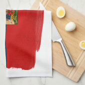 Linge De Cuisine Drapeau du Haïti (Quart Plié)