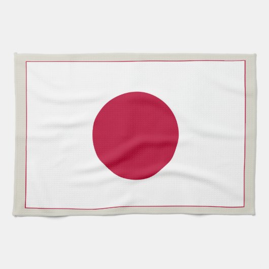 Linge De Cuisine Drapeau du Japon : Hinomaru, Nisshōki, Red Rising  (Horizontal)