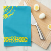 Linge De Cuisine Drapeau du Kazakhstan (Quart Plié)