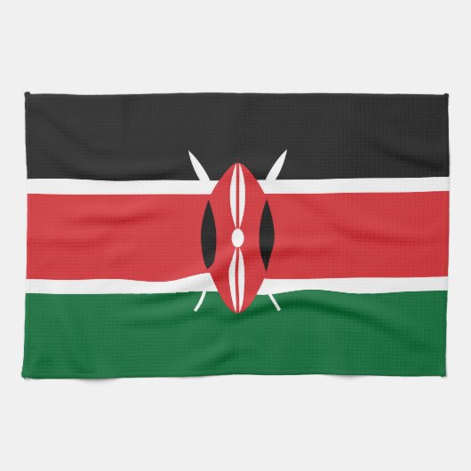 Linge De Cuisine Drapeau du Kenya (Horizontal)