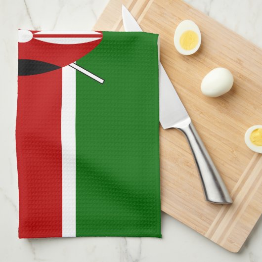 Linge De Cuisine Drapeau du Kenya (Quart Plié)