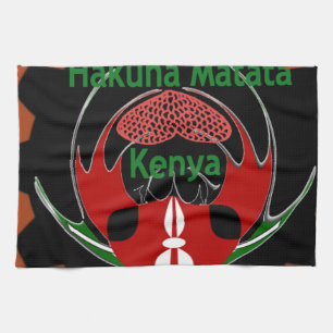 Linge De Cuisine Drapeau du Kenya - Hakuna Matata Patriotic