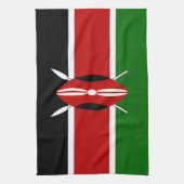Linge De Cuisine Drapeau du Kenya Massaï Bendera ya Kenya (Vertical)