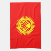 Linge De Cuisine Drapeau du Kirghizistan (Vertical)