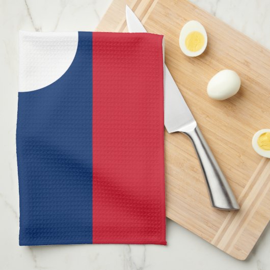 Linge De Cuisine Drapeau du Laos (Quart Plié)