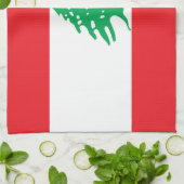 Linge De Cuisine Drapeau du Liban (Plié)