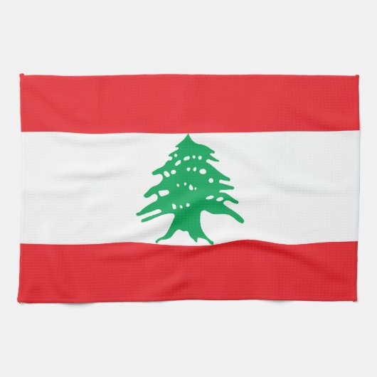 Linge De Cuisine Drapeau du Liban (Horizontal)