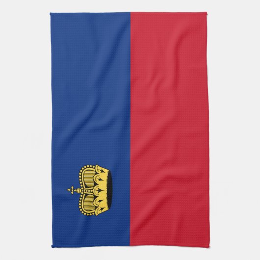 Linge De Cuisine Drapeau du Liechtenstein (Vertical)