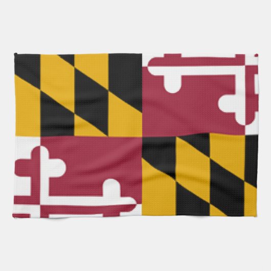 Linge De Cuisine Drapeau du Maryland (Horizontal)