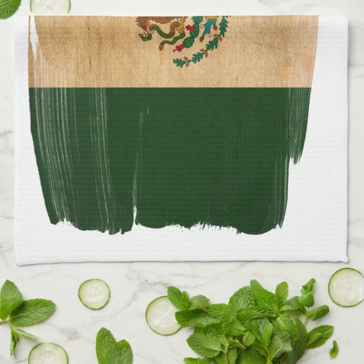 Linge De Cuisine Drapeau du Mexique (Plié)