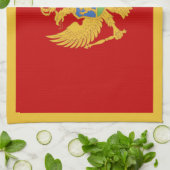 Linge De Cuisine Drapeau du Monténégro (Plié)