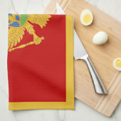 Linge De Cuisine Drapeau du Monténégro (Quart Plié)