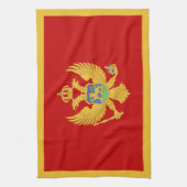 Linge De Cuisine Drapeau du Monténégro (Vertical)