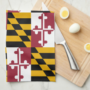 Linge De Cuisine Drapeau du Motif du Maryland