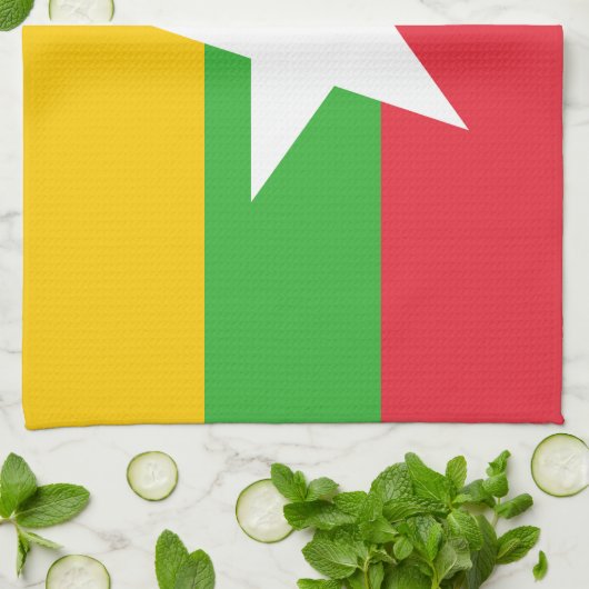 Linge De Cuisine Drapeau du Myanmar (Plié)