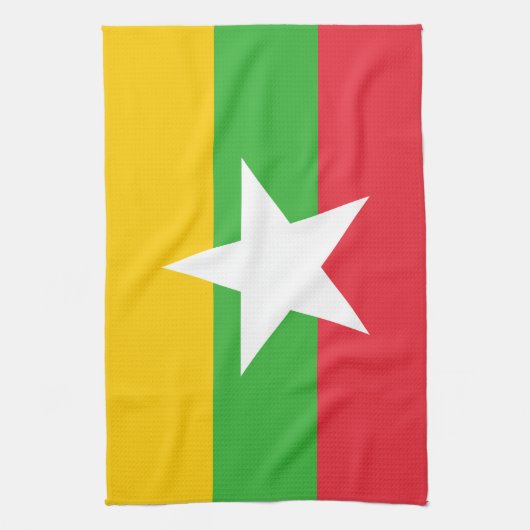 Linge De Cuisine Drapeau du Myanmar (Vertical)