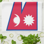 Linge De Cuisine Drapeau du Népal (Plié)