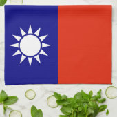 Linge De Cuisine drapeau du pays de taïwan symbole province (Plié)