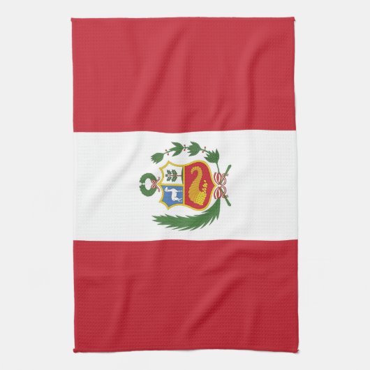 Linge De Cuisine Drapeau du Pérou (Vertical)
