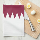 Linge De Cuisine Drapeau du Qatar (Quart Plié)