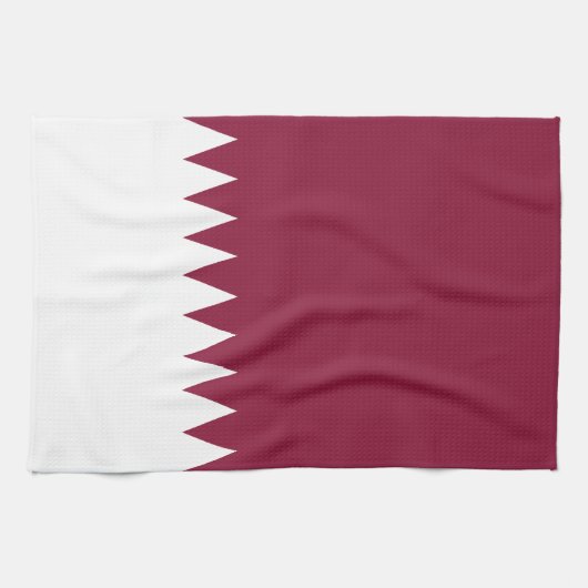 Linge De Cuisine Drapeau du Qatar (Horizontal)
