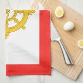 Linge De Cuisine Drapeau du royaume de Sikkim (Quart Plié)