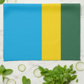 Linge De Cuisine Drapeau du Rwanda (Plié)