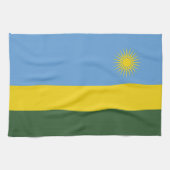 Linge De Cuisine Drapeau du Rwanda (Horizontal)