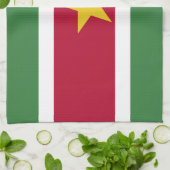 Linge De Cuisine Drapeau du Suriname (Plié)