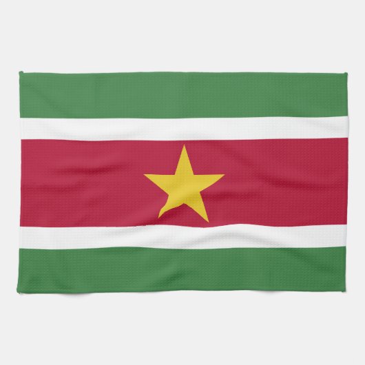 Linge De Cuisine Drapeau du Suriname (Horizontal)