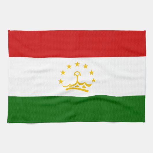 Linge De Cuisine Drapeau du Tadjikistan (Horizontal)