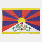 Linge De Cuisine Drapeau du Tibet libre (Horizontal)