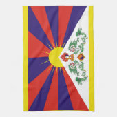 Linge De Cuisine Drapeau du Tibet libre (Vertical)