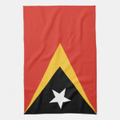 Linge De Cuisine Drapeau du Timor oriental (Vertical)