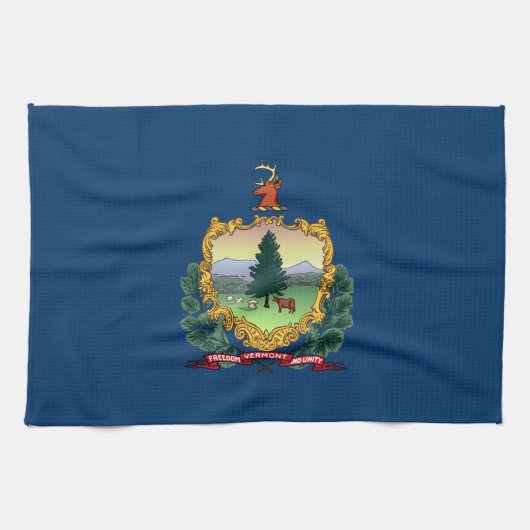 Linge De Cuisine Drapeau du Vermont (Horizontal)