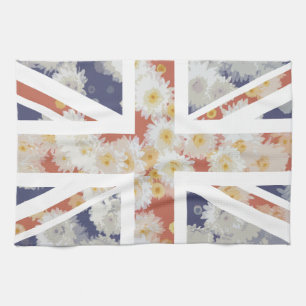 Linge De Cuisine Drapeau d'Union Jack les Anglais (R-U) de fleur de