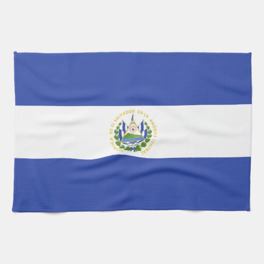 Linge De Cuisine Drapeau El Salvador (Horizontal)