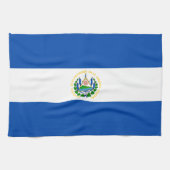 Linge De Cuisine Drapeau El Salvador (Horizontal)
