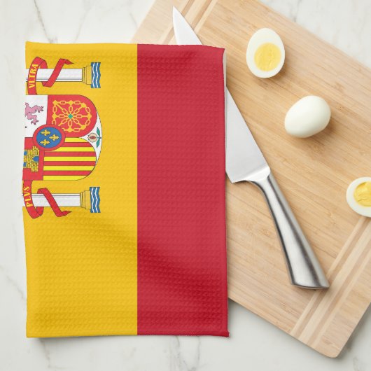 Linge De Cuisine Drapeau espagnol (Quart Plié)