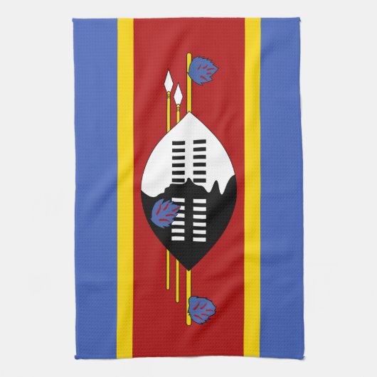 Linge De Cuisine Drapeau Eswatini (Vertical)