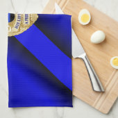 Linge De Cuisine Drapeau et insigne de la Ligne Bleue Mince (Quart Plié)