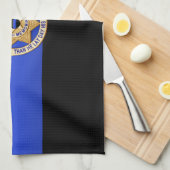 Linge De Cuisine Drapeau et insigne de la Ligne Bleue Mince (Quart Plié)