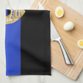 Linge De Cuisine Drapeau et insigne de la Ligne Bleue Mince (Quart Plié)