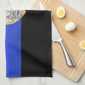 Linge De Cuisine Drapeau et insigne de la Ligne Bleue Mince (Quart Plié)