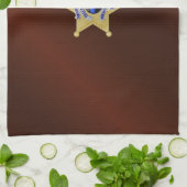 Linge De Cuisine Drapeau et insigne de la Ligne Bleue Mince (Plié)