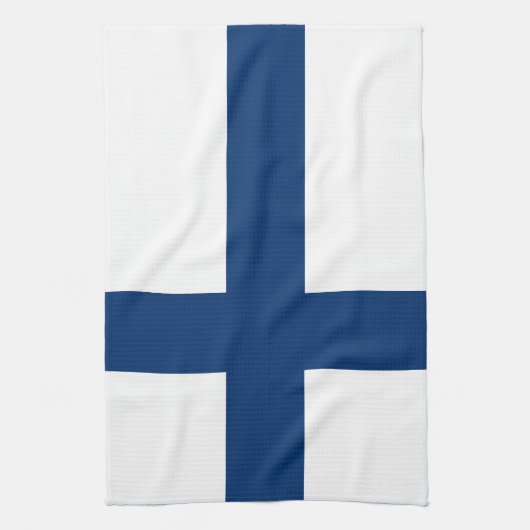 Linge De Cuisine Drapeau Finlande (Vertical)