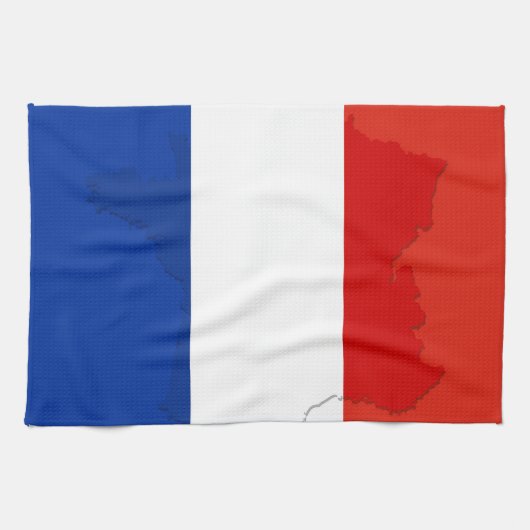 Linge De Cuisine drapeau français (Horizontal)